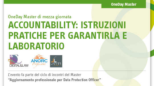 Immagine Accountability: istruzioni pratiche per garantirla e laboratorio | Euroconference